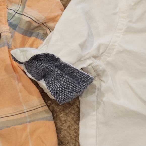 𝅺LOT of 2 Baby B'Gosh Oshkosh Boy's Collared Onesies, 3 months - Picture 6 of 9